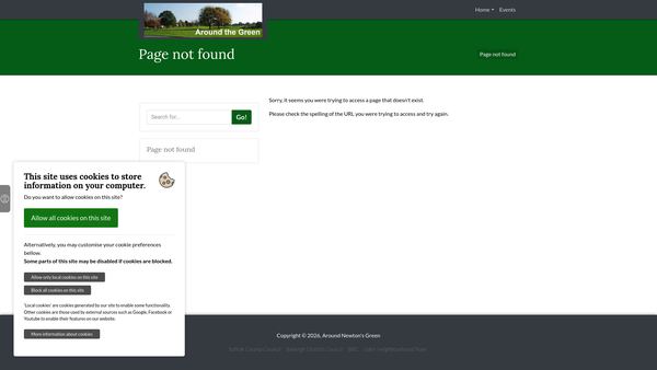 Screenshot of the Newton Green Trust website