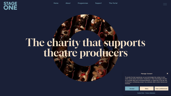 Screenshot of the Theatre Investment Fund Limited website