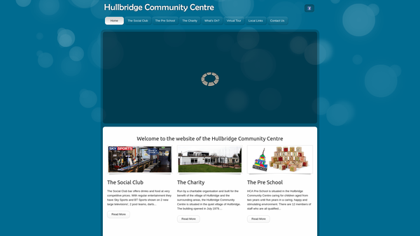 Screenshot of the Hullbridge Community Association website