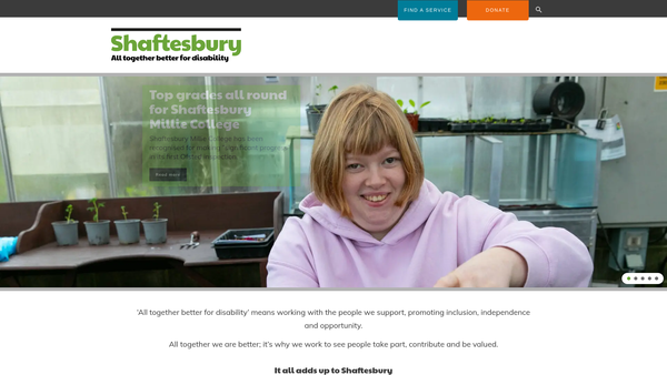 Screenshot of the Christian Concern For The Mentally Handicapped website