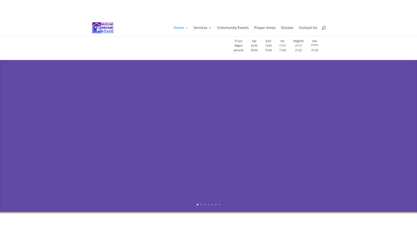 Screenshot of the Muslim Welfare House website