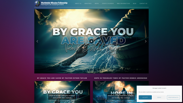 Screenshot of the Worldwide Mission Fellowship website