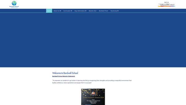 Screenshot of the Friends Of Bardwell School website