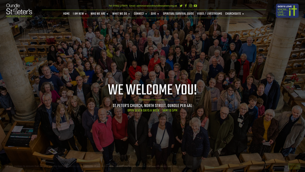 Screenshot of the Oundle Church Clock Fund website
