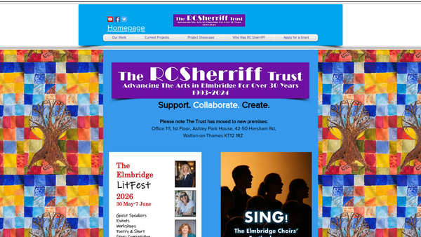 Screenshot of the The Rc Sherriff Rosebriars Trust website