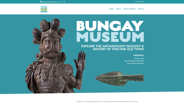 Screenshot of the Bungay Museum Trust website