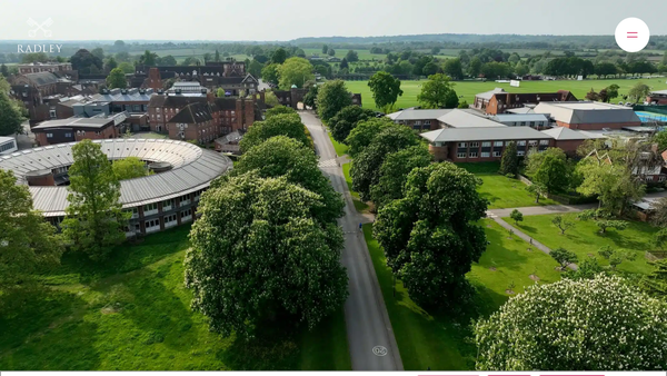 Screenshot of the The Radley Foundation website