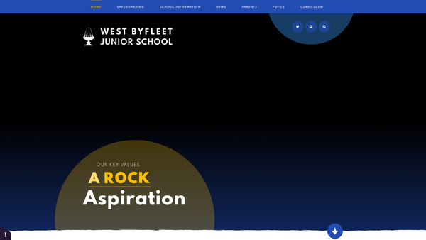 Screenshot of the West Byfleet County Junior School Parent Teacher Association website