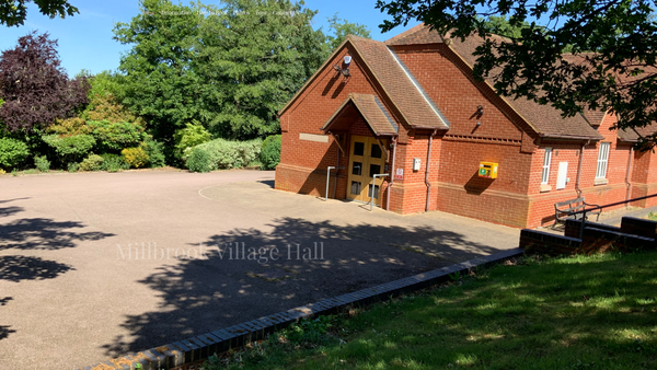 Screenshot of the Millbrook Village Hall Trust website