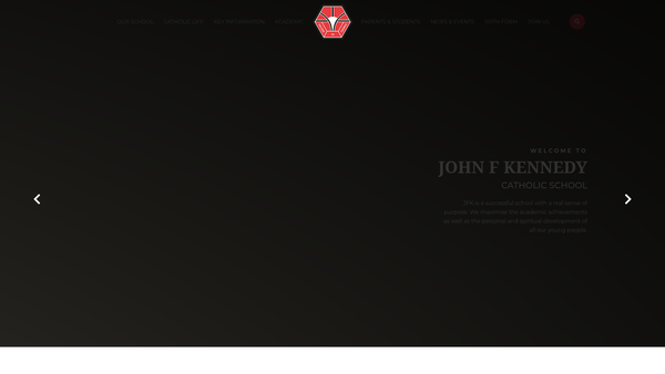 Screenshot of the John F Kennedy School Association website