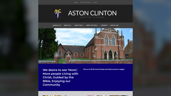 Screenshot of the Manse In Connexion With Aston Clinton Baptist Chapel website