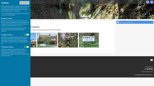 Screenshot of the Open Space website