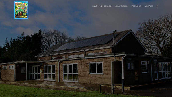 Screenshot of the The Sutton Valence Village Hall website