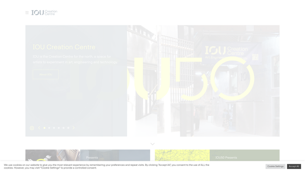 Screenshot of the I O U Limited website