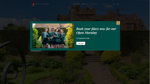 Screenshot of the Deeside House Educational Trust Limited website
