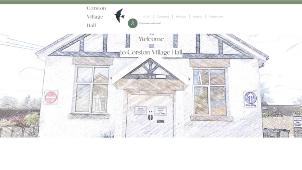 Screenshot of the Church Hall Corston website