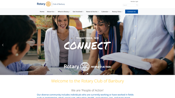 Screenshot of the The Rotary Club Of Banbury Trust Fund website