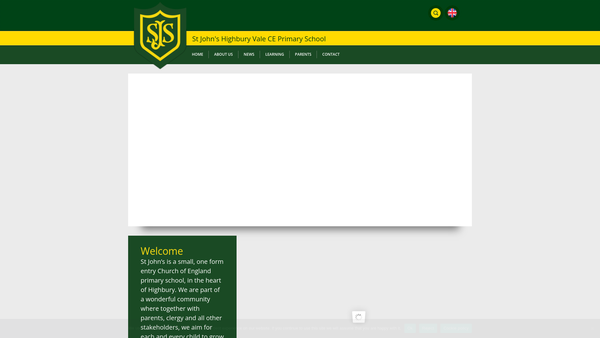 Screenshot of the Friends Of St John's Highbury Vale School Association website