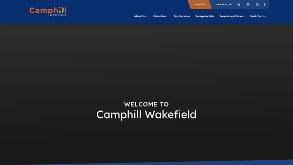 Screenshot of the Pennine Camphill Community website