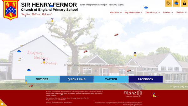 Screenshot of the Friends Of Fermor School (Ffs) website