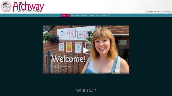 Screenshot of the Archway Theatre Company Limited website