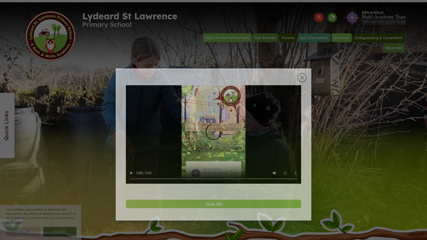 Screenshot of the Charity Of Joseph Dawe website