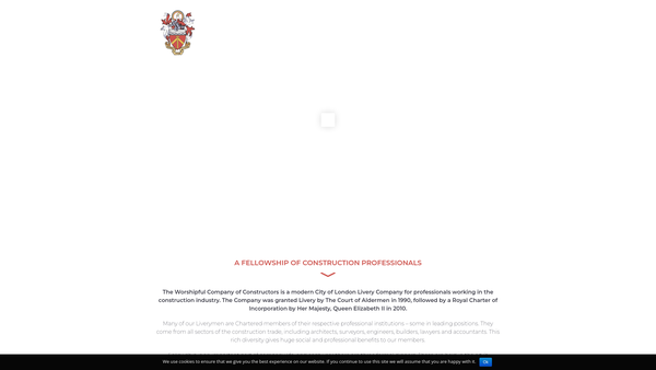 Screenshot of the The Worshipful Company Of Constructors Charitable Trust website