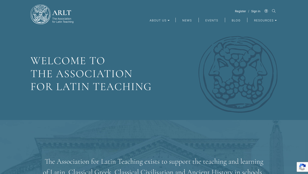 Screenshot of the The Association For Latin Teaching website