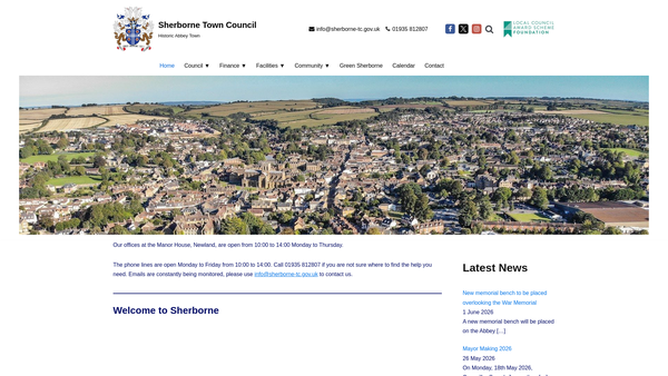 Screenshot of the Digby Hall And Library website