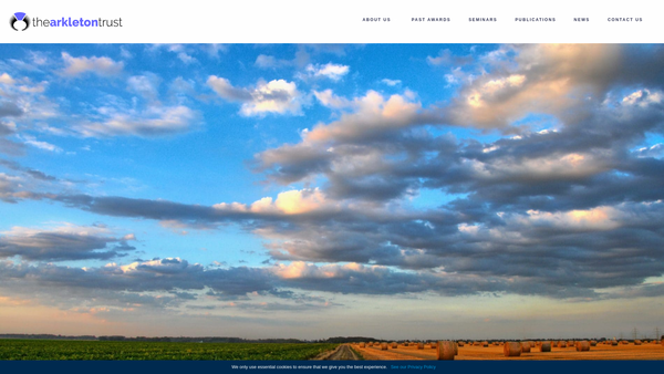 Screenshot of the The Arkleton Trust website