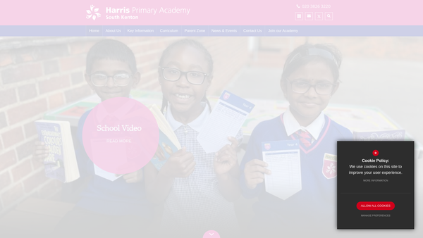 Screenshot of the Byron Court School Association website