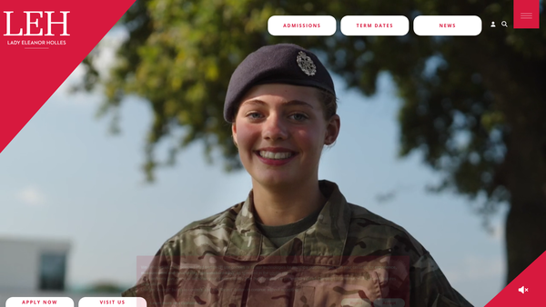 Screenshot of the The Friends Of The Lady Eleanor Holles School website