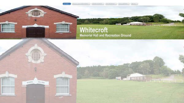 Screenshot of the Whitecroft War Memorial Hall website