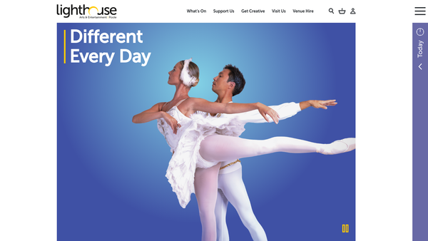 Screenshot of the Poole Arts Trust Limited website