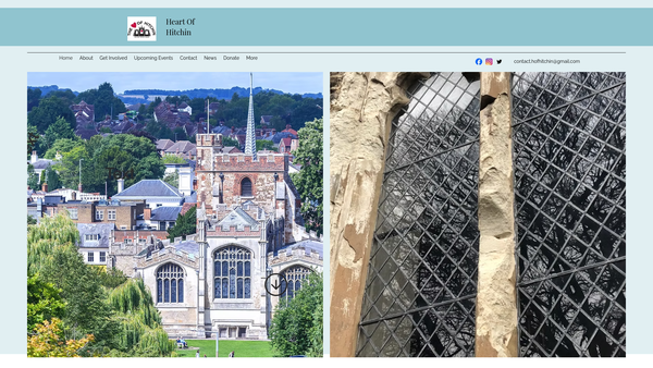 Screenshot of the St Mary's Church (Hitchin) Preservation Trust website