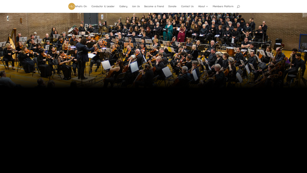 Screenshot of the Hounslow Symphony Orchestra website