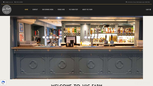 Screenshot of the Vicarage Farm Community Association website