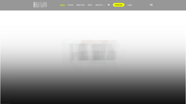 Screenshot of the British Mexican Society website