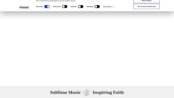 Screenshot of the The H J C Stevens Organ Scholarship Fund website