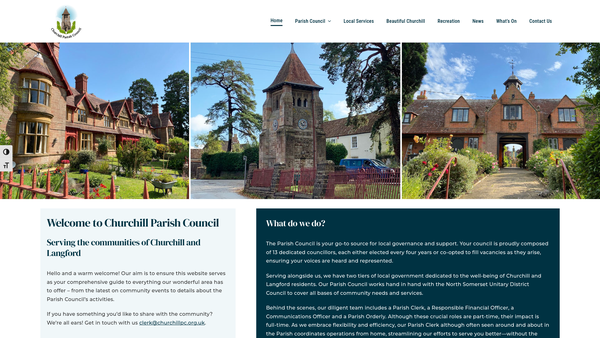 Screenshot of the The Clocktower Charity website