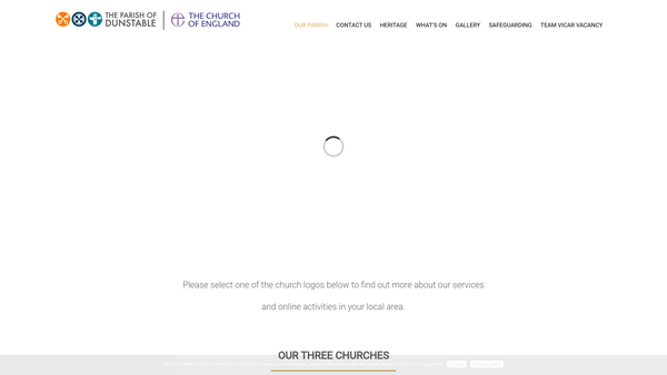 Screenshot of the The Dunstable Priory Preservation Trust website