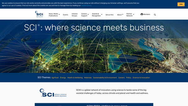 Screenshot of the The Benevolent Fund Of The Society Of Chemical Industry website