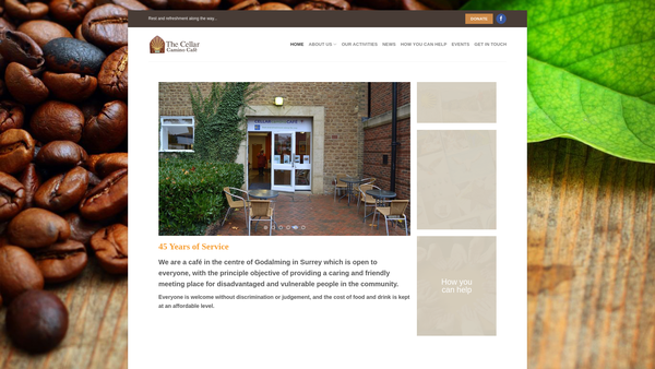 Screenshot of the The Warehouse Christian Trust website