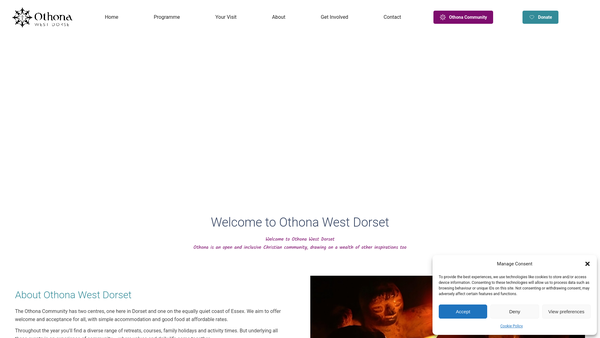 Screenshot of the The Othona Community website