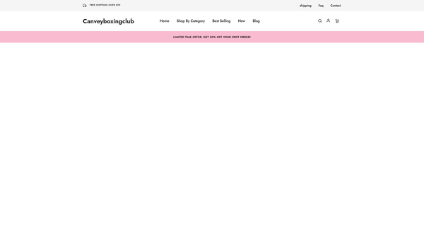 Screenshot of the Canvey Boys Club website