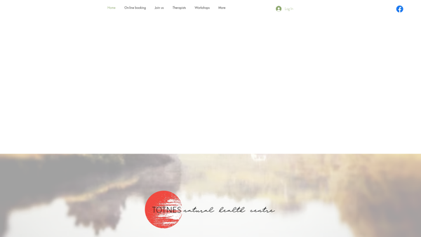 Screenshot of the The Totnes Natural Health Centre website