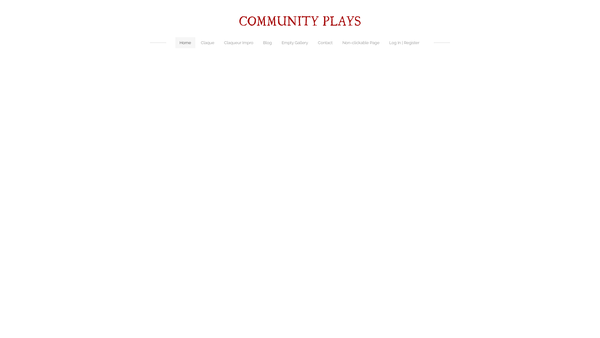 Screenshot of the The Claque Theatre Limited website