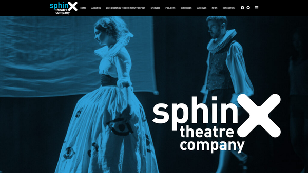 Screenshot of the The Sphinx Theatre Company Limited website