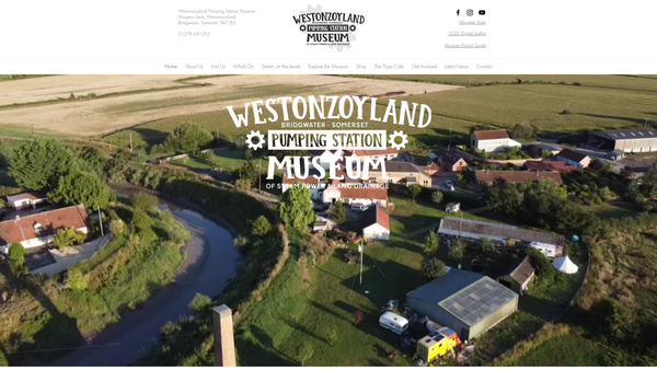 Screenshot of the Westonzoyland Engine Trust website