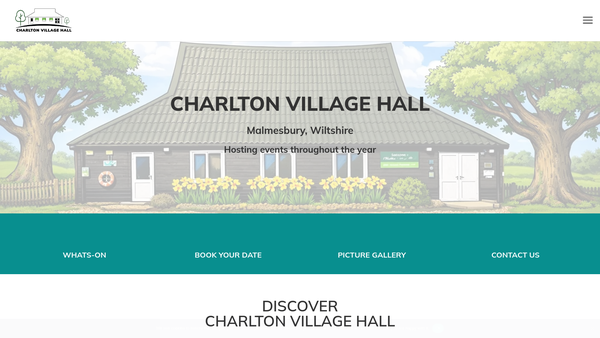 Screenshot of the Charlton Recreational Centre website